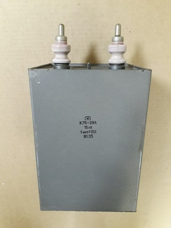 К75-29А-16кВ-1мкФ 10% ОТК 87г (окисл) 